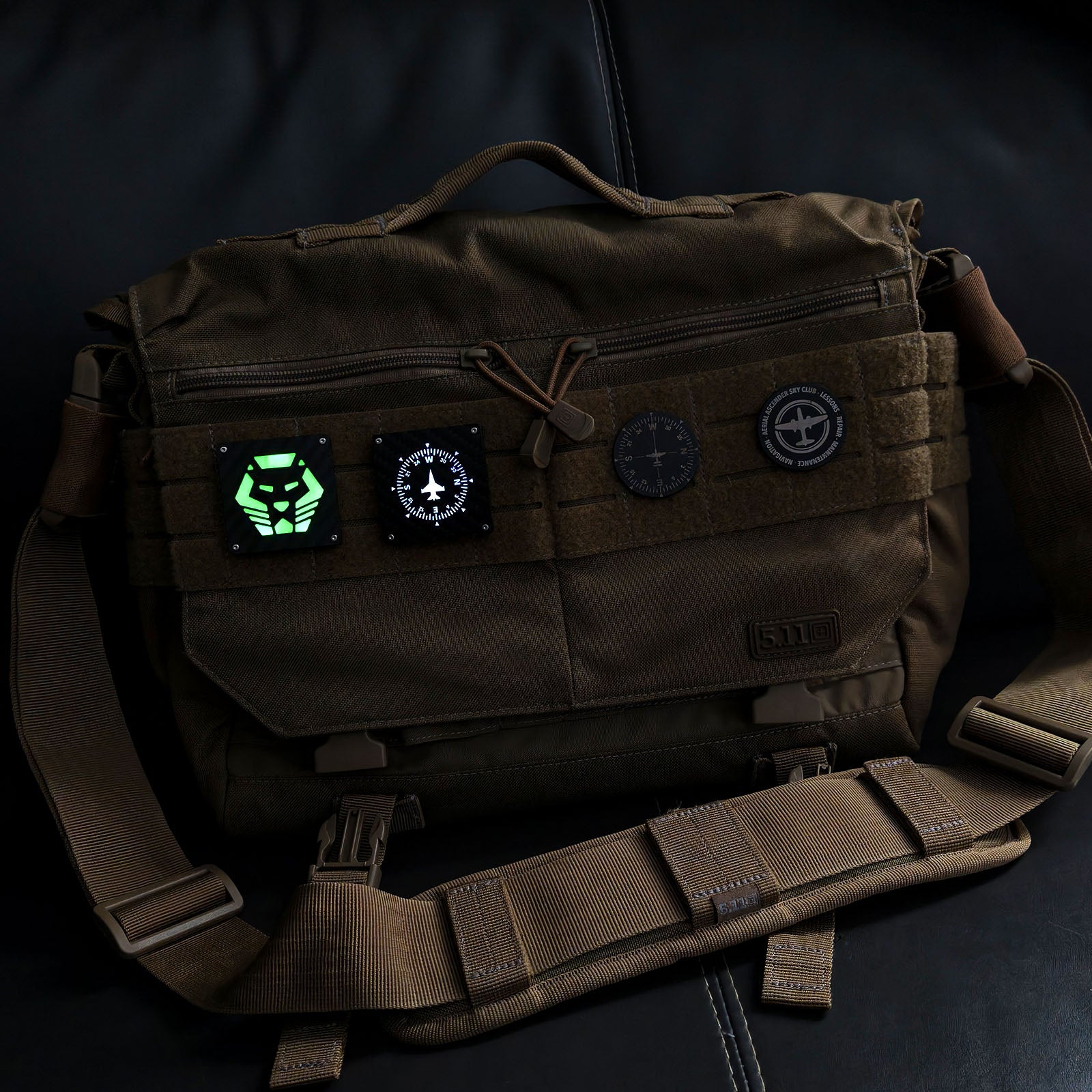 RovyVon Glowing Velcro Logo Patch