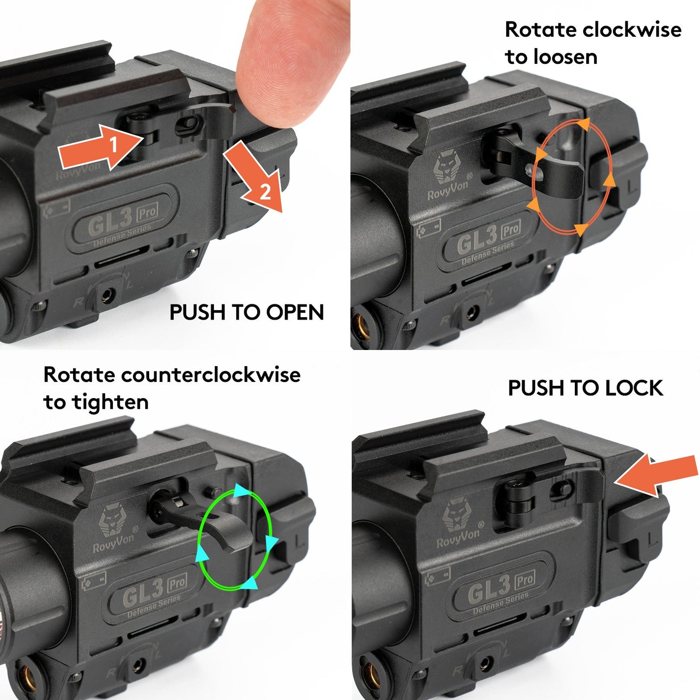 RovyVon Defense Series GL3 Pro Tactical Light