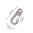 Load image into Gallery viewer, RC01 Titanium Keyring Carabiner
