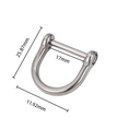 Load image into Gallery viewer, RD01 Titanium Horseshoe D-ring Key Organizer
