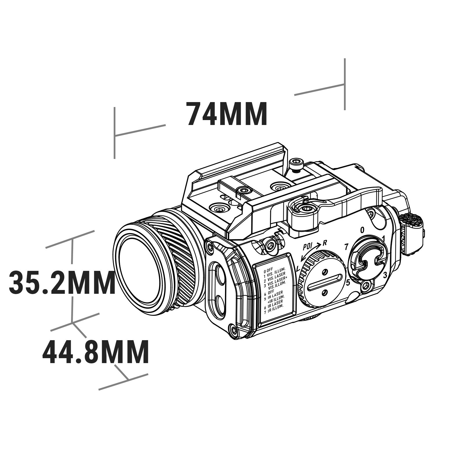 RovyVon GL4 Pro 4-IN-1 Rail-Mounted Light (Facelift)